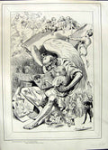 Original Old Antique Print 1896 Art Journal Illustrations Stories Victorian