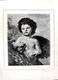 Original Old Antique Print 1896 Art Journal Portrait Little Boy Ganymede Watts