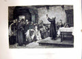 Old Antique Print 1896 Art Journal Communion Early Bohemian Protestants 19th