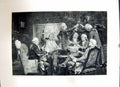 Original Old Antique Print 1896 Art Journal Squire Men Meeting Drinking Lomax