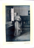 Original Old Antique Print 1896 Art Journal Love'S Curse Lady Windw Alma Tadema