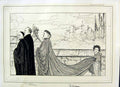 Original Old Antique Print 1896 Art Journal Lordship Servant Boy Cloak Aylmer