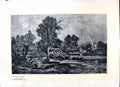 Old Antique Print 1896 Art Journal Scene Eel Traps Goring Hunting River 19th