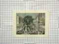 Original Old Antique Print Transpet Great Exhbition Colour Fountains