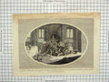 Old Antique Print Robber Scene Stabbing Edmund Pucklekirk Gloucestershire