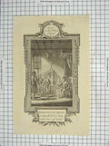 Original Old Antique Print King Henry Queen Eark Surrey Tower London