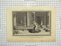 Original Old Antique Print Inside View Pagod Kamaetsma Engraving Hurds
