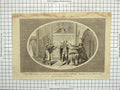 Original Old Antique Print 1792 King Edgar Crown Archbishop Dunstan Nun 18th