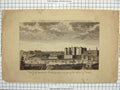 Original Old Antique Print View Bastile Anthony'S Gate Suburbs Paris France