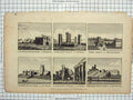 Antique Print Ref.969 Goatshed Monastery Hadleigh Castle Ford Abbey Botolph
