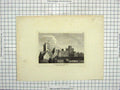 Original Old Antique Print 1783 Naworth Castle Cumberland Hooper Engraving 18th