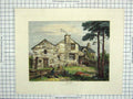 Original Old Antique Print 1815 Colour View Lancashire Coniston Stevens 19th