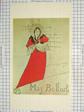 Original Old Antique Print Colour May Belfort Charing Cross Road London