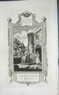 Old Antique Print Russels Engraving Scene King Edward Martyr Assassinated