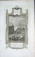 Old Antique Print King James Ii Great Seal England River Thames Whitehall