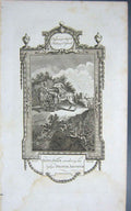 Original Old Antique Print Scene King John Murdering Nephew Prince Arthur