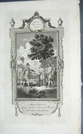 Original Old Antique Print Caractacus Betrayed Hands Romans Cartismandua