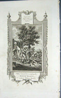 Old Antique Print Odun Earl Devon Danish Reafin Great Military Standard