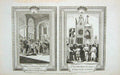 Original Old Antique Print Bishops London William Conqueror Paul'S Cross Shaw