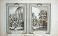 Original Old Antique Print Jack Cade Cannon Street London Wat Tyler Death