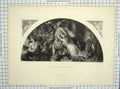 Original Old Antique Print Landseer Engraving Armytage Rout Comus Band