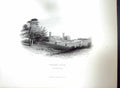 Original Old Antique Print View Osborne House Architecture Bartlett Cousen