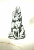 Original Old Antique Print Engraving Mote Gandolphi Statue Bashful Beggar
