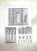 Original Old Antique Print 1821 Cattermole Sands Canterbury Church Cathedral