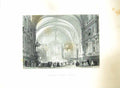 Original Old Antique Print Church St. Taur Toulous France Adlard Allom 19th