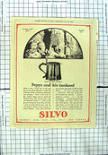 Original Old Vintage Print 1929 Advertisement Silvo Reckitt Sons Hull London