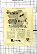 Original Old Vintage Print 1930 Advertisement Barney'S Tobacco England 20th