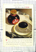 Original Old Vintage Print 1945 Advertisement Bovril London England Colour 20th