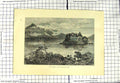 Original Old Antique Print Ben Lomond Inveruglas Isle Scotland