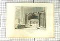Old Antique Print 1818 York Cathedral Church Archbishop Savage Monument 19th