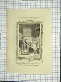 Old Antique Print Engraving Cardinal Wolsey Resigning Seal Duke Norfolk