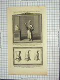 Original Old Antique Print Priest Persians Heads Gaurian Mitres Mouths Covered