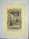 Old Antique Print Duke Northumberland Submission Earl Arundel Engraving