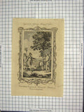 Original Old Antique Print Caractacus Betrayed Romans Cartismandua Engraving