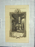 Old Antique Print Scene Marriage Celebrated Laplanders Natives Engraving