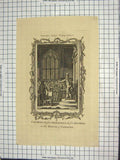 Original Old Antique Print King Charles Demanding Members House Commons