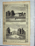 Old Antique Print Bishop London Fulham Middlesex Lord Stormont Wandsworth 19th