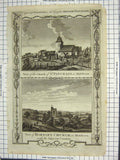 Antique Print Ref.14 Walpoole Church St. Pancrass Middlesex Hornsey Church