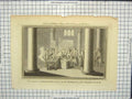 Original Old Antique Print Ceremony Christning Russians Greek Church Religion