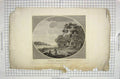 Original Old Antique Print 1801 View Windsor Forest London England Engraving