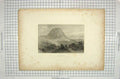 Original Old Antique Print Mount Tabor Road Nazareth Mountains Walton Forrest