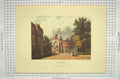 Original Old Antique Print *951 1816 Charter House Colour Architecture Stadler