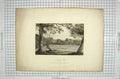 Original Old Antique Print 1820 View Langley Lake Seat Robert Bateson Woolnoth