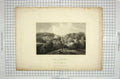 Original Old Antique Print 1821 View Sunning Hill Park Seat Crutchley Cooke