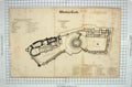 Original Old Antique Print Ref.953 Plan Windsor Castle Round Tower Lower Ward
