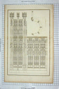 Original Old Antique Print Iron Monument King Edward George'S Chapel Windsor